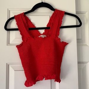 Cotton Candy LA red crop top